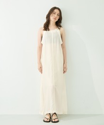 [INSCRIRE/アンスクリア]Cupro Sleeveless Dress