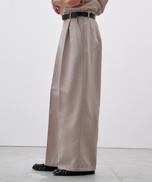 Adoon plain(アドーンプレーン)の「Function Linen Like 1 Tuck Slacks / ファンクションリネンライク1タックスラックス 【セットアップ可】(スラックス・メンズ・ベージュ/チャコールグレー/ブラック・LARGE/MEDIUM/SMALL)」の17枚目の写真