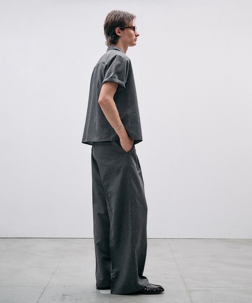 Adoon plain(アドーンプレーン)の「Function Linen Like 1 Tuck Slacks / ファンクションリネンライク1タックスラックス 【セットアップ可】(スラックス・メンズ・ベージュ/チャコールグレー/ブラック・LARGE/MEDIUM/SMALL)」の22枚目の写真