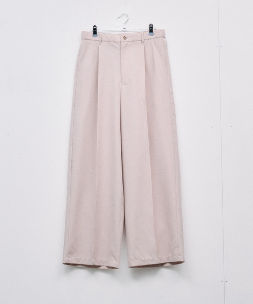 Adoon plain(アドーンプレーン)の「Function Linen Like 1 Tuck Slacks / ファンクションリネンライク1タックスラックス 【セットアップ可】(スラックス・メンズ・ベージュ/チャコールグレー/ブラック・LARGE/MEDIUM/SMALL)」の8枚目の写真