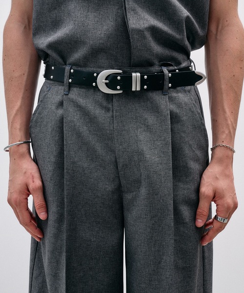 Adoon plain(アドーンプレーン)の「Function Linen Like 1 Tuck Slacks / ファンクションリネンライク1タックスラックス 【セットアップ可】(スラックス・メンズ・ベージュ/チャコールグレー/ブラック・LARGE/MEDIUM/SMALL)」の12枚目の写真