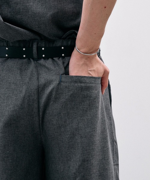Adoon plain(アドーンプレーン)の「Function Linen Like 1 Tuck Slacks / ファンクションリネンライク1タックスラックス 【セットアップ可】(スラックス・メンズ・ベージュ/チャコールグレー/ブラック・LARGE/MEDIUM/SMALL)」の14枚目の写真