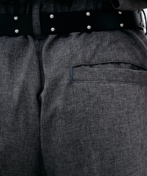 Adoon plain(アドーンプレーン)の「Function Linen Like 1 Tuck Slacks / ファンクションリネンライク1タックスラックス 【セットアップ可】(スラックス・メンズ・ベージュ/チャコールグレー/ブラック・LARGE/MEDIUM/SMALL)」の15枚目の写真