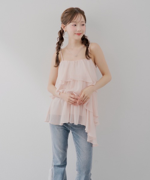 continuer de NICE CLAUP(コンティニューデナイスクラップ)の「圧倒的な美脚・脚長効果を叶える、レースアップフレアデニム(デニムパンツ・レディース・ブルー系その他/ブラック系その他・MEDIUM/SMALL)」の9枚目の写真