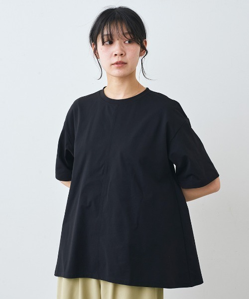 IEDIT(イディット)の「IEDIT 猛暑に負けない さらっと速乾メッシュトップス(その他トップス・レディース・オフホワイト/ブラック・M/L/LL/3L/4L/S)」の1枚目の写真
