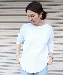 FRAMeWORK | ワッフル後ろVプルオーバー◆(ニット/セーター)