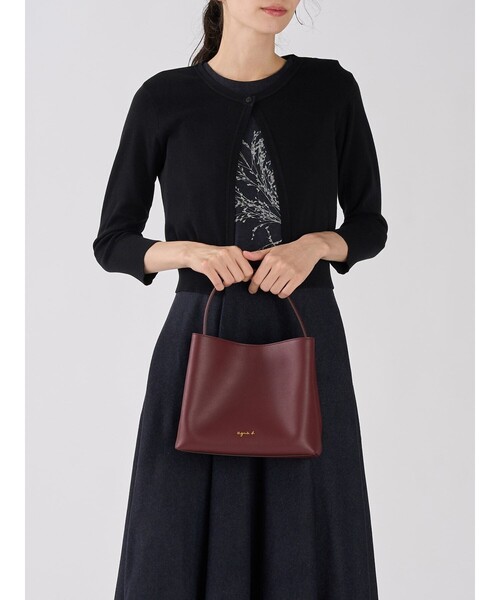 agnes b.(アニエスベー)の「レザー 2way ミディアム トートバッグ "Christelle" ABS01-01(トートバッグ・レディース・レッド系その他・FREE)」の6枚目の写真
