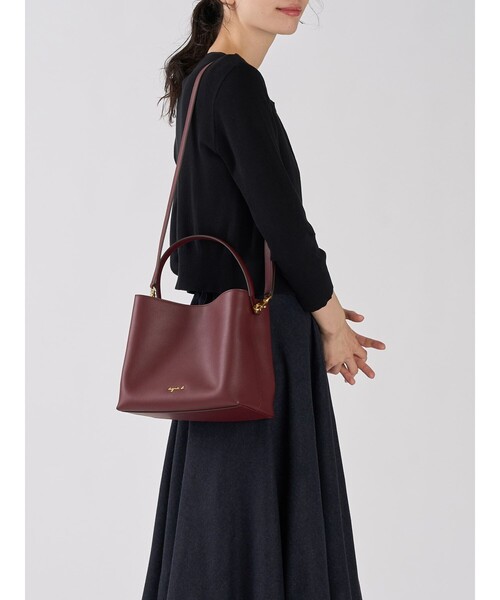 agnes b.(アニエスベー)の「レザー 2way ミディアム トートバッグ "Christelle" ABS01-01(トートバッグ・レディース・レッド系その他・FREE)」の7枚目の写真