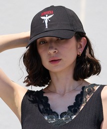 NIRVANA（ニルヴァーナ）の「Nirvana Unisex Baseball Cap: Angelic(Black) ニルヴァーナ バンド カーブバイザー 6Pキャップ メンズ 2026年 夏 夏服（キャップ）」