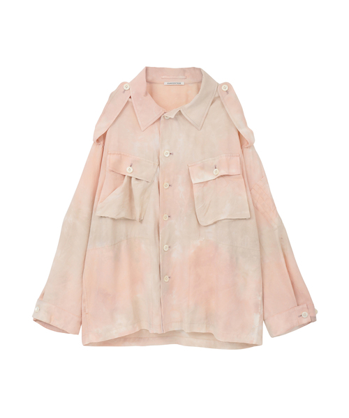 CURRENTAGE(カレンテージ)の「Pink camouflage field jacket(MENS)(ブルゾン・メンズ・ピンクベージュ・4/3)」の1枚目の写真