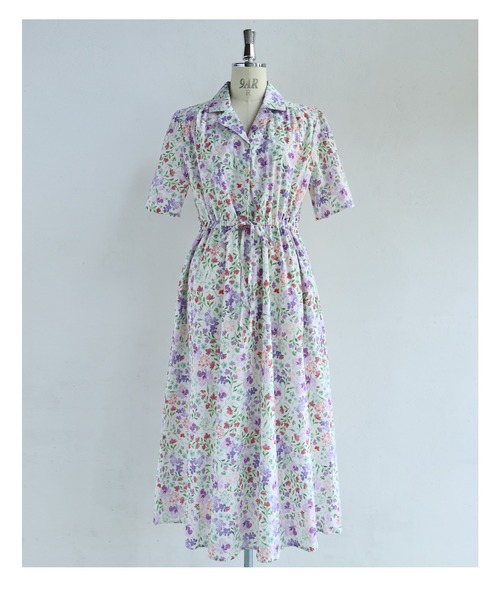cawaii（カワイイ）の「初夏に揺れる花のイングリッシュガーデンロングワンピース（ワンピース・レディース・パープル・FREE）」の15枚目の写真