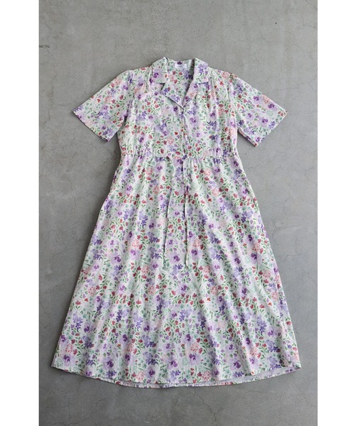 cawaii（カワイイ）の「初夏に揺れる花のイングリッシュガーデンロングワンピース（ワンピース・レディース・パープル・FREE）」の7枚目の写真