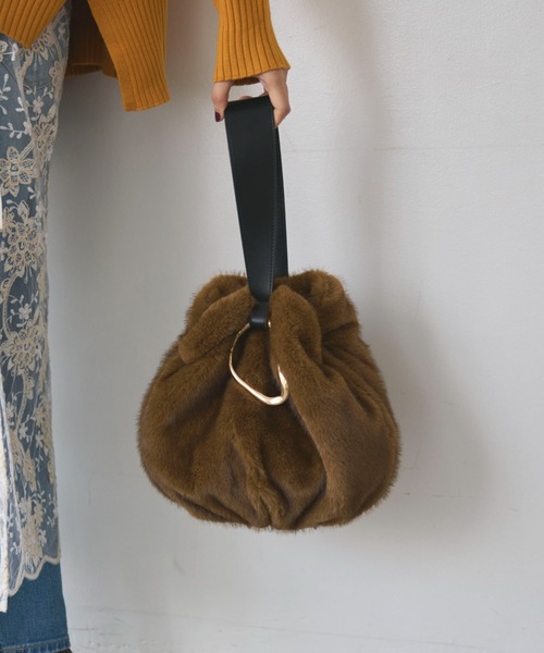 LE VERNIS(ル・ベルニ)の「Moss orb bag(ハンドバッグ・レディース・グレー/カーキ・FREE)」の18枚目の写真