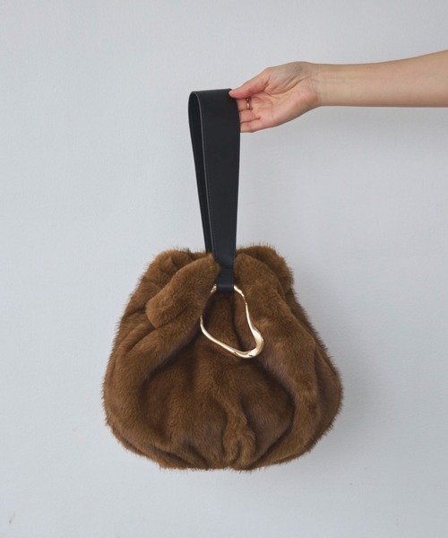 LE VERNIS(ル・ベルニ)の「Moss orb bag(ハンドバッグ・レディース・グレー/カーキ・FREE)」の19枚目の写真