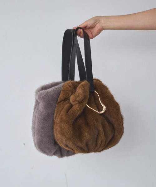LE VERNIS(ル・ベルニ)の「Moss orb bag(ハンドバッグ・レディース・グレー/カーキ・FREE)」の20枚目の写真