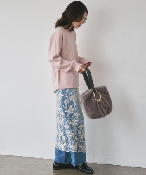 LE VERNIS(ル・ベルニ)の「Moss orb bag(ハンドバッグ・レディース・グレー/カーキ・FREE)」の4枚目の写真