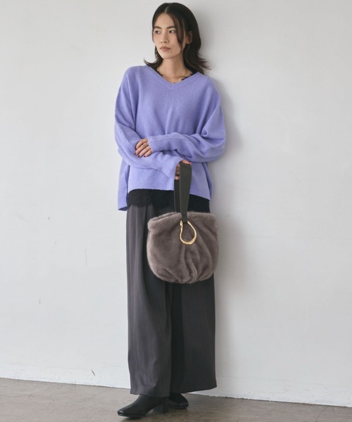 LE VERNIS(ル・ベルニ)の「Moss orb bag(ハンドバッグ・レディース・グレー/カーキ・FREE)」の5枚目の写真