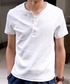 SINSS（シンス）の「Compact rib henley HS T-shirt / コンパクトリブヘンリーショートスリーブTシャツ（Tシャツ/カットソー・LARGE）」