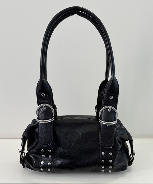 frunco(フランコ)の「【ZOZOTOWN限定】スタッズショルダーバッグ(ショルダーバッグ・レディース・ブラック/ブラウン/ホワイト・FREE)」の1枚目の写真