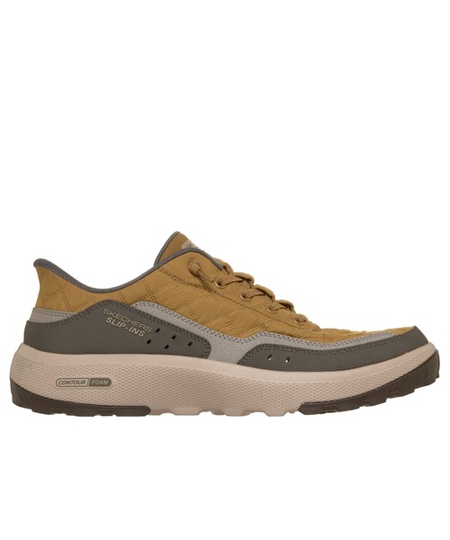 SKECHERS(スケッチャーズ)の「ハンズフリー スリップインズ リラックスドフィット:アーバン エクスプローラー - コージーフィット(スニーカー・メンズ・ブラックミックス/カーキブラウン・25.5cm/26cm/26.5cm/27cm)」の11枚目の写真