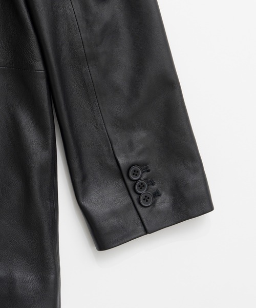 PRANK PROJECT(プランクプロジェクト)の「【2026Autumn Pre-Order】ノーカラーシングルラムレザージャケット / No-Collar Single Lamb Leather Jacket(その他アウター・レディース・ブラウン/ブラック・FREE)」の13枚目の写真