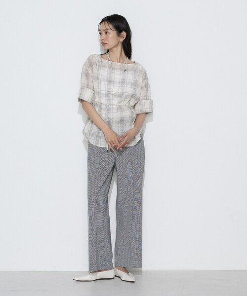 COMME CA(コムサ)の「〔 Sサイズ 〕 ストレッチミニ千鳥 パンツ(その他パンツ・レディース・ブラック系その他・5号)」の5枚目の写真
