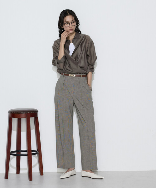 COMME CA(コムサ)の「〔 Sサイズ 〕 ストレッチミニ千鳥 パンツ(その他パンツ・レディース・ブラック系その他・5号)」の7枚目の写真