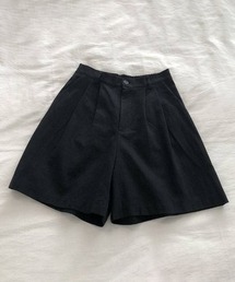 リネンライク2タックハーフパンツ