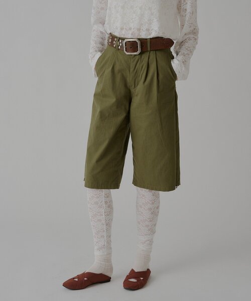WHIMSIC(ウィムジック)の「【UNISEX/2サイズ展開】ファティーグショートパンツ(その他パンツ・メンズ・オリーブ・1/2)」の2枚目の写真