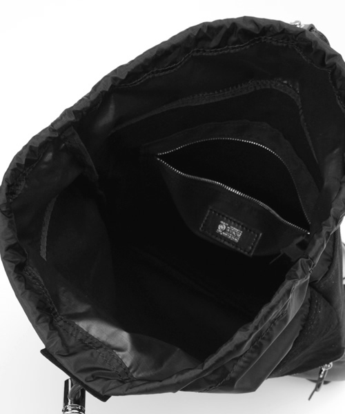 WISCE（ワイス）の「WISCE(ワイス)×Lui's(ルイス) 限定ナップサック（バックパック/リュック・メンズ・ブラック/キャメル/レッド/ホワイト・FREE）」の13枚目の写真