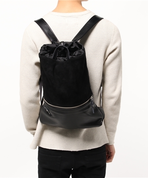 WISCE（ワイス）の「WISCE(ワイス)×Lui's(ルイス) 限定ナップサック（バックパック/リュック・メンズ・ブラック/キャメル/レッド/ホワイト・FREE）」の15枚目の写真