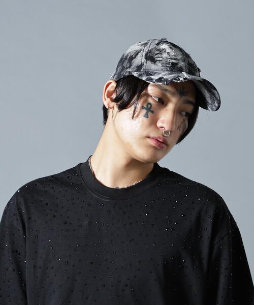 GARDEN TOKYO(ガーデントウキョウ)の「MAVYTH/メヴィス/CRASH DENIM CAP(キャップ・メンズ・ブラック/ブルー系その他3・F)」の1枚目の写真