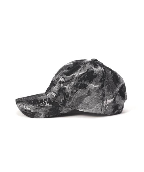 GARDEN TOKYO(ガーデントウキョウ)の「MAVYTH/メヴィス/CRASH DENIM CAP(キャップ・メンズ・ブラック/ブルー系その他3・F)」の4枚目の写真