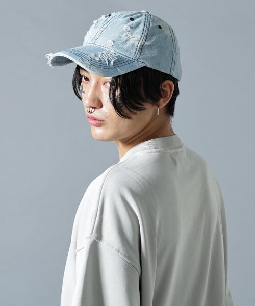 GARDEN TOKYO(ガーデントウキョウ)の「MAVYTH/メヴィス/CRASH DENIM CAP(キャップ・メンズ・ブラック/ブルー系その他3・F)」の10枚目の写真