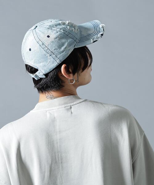 GARDEN TOKYO(ガーデントウキョウ)の「MAVYTH/メヴィス/CRASH DENIM CAP(キャップ・メンズ・ブラック/ブルー系その他3・F)」の11枚目の写真