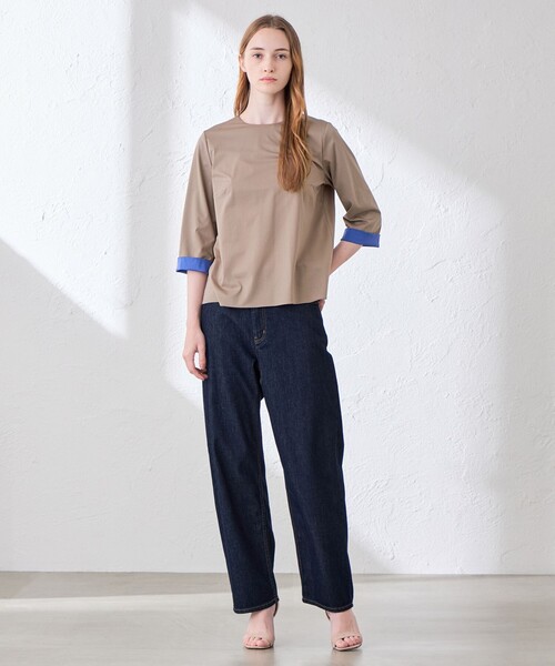 MACKINTOSH LONDON(マッキントッシュ ロンドン)の「カラーコンビネーショントップス(Tシャツ/カットソー・レディース・ネイビー/ベージュ/ピンク系その他2・38/40)」の7枚目の写真