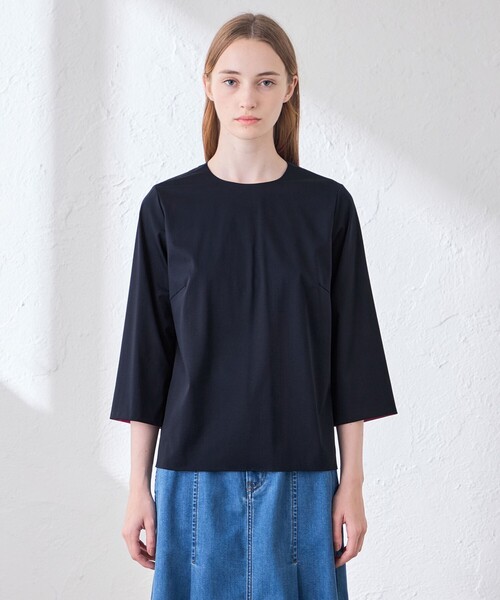 MACKINTOSH LONDON(マッキントッシュ ロンドン)の「カラーコンビネーショントップス(Tシャツ/カットソー・レディース・ネイビー/ベージュ/ピンク系その他2・38/40)」の9枚目の写真