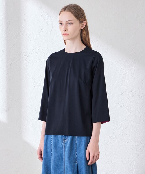 MACKINTOSH LONDON(マッキントッシュ ロンドン)の「カラーコンビネーショントップス(Tシャツ/カットソー・レディース・ネイビー/ベージュ/ピンク系その他2・38/40)」の10枚目の写真