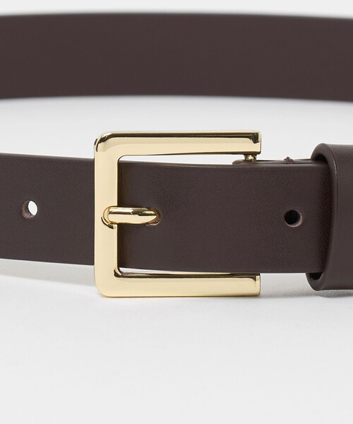 A DAY IN THE LIFE UNITED ARROWS(アデイインザライフユナイテッドアローズ)の「レザーベルト 25<A DAY IN THE LIFE>(ベルト・レディース・ブラック/ダークブラウン・FREE)」の6枚目の写真