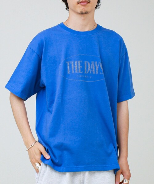 GLOSTER(グロスター)の「【THE DAYS/ザ デイ】ORBAL 2 TEE オーバルロゴ Tシャツ リフレクタープリント(Tシャツ/カットソー・メンズ・ブラック/ブルー・M/L)」の4枚目の写真