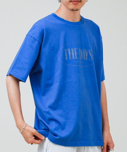GLOSTER(グロスター)の「【THE DAYS/ザ デイ】ORBAL 2 TEE オーバルロゴ Tシャツ リフレクタープリント(Tシャツ/カットソー・メンズ・ブラック/ブルー・M/L)」の5枚目の写真