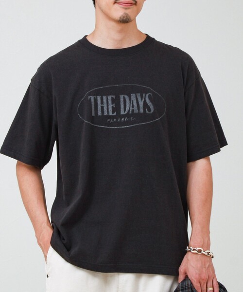 GLOSTER(グロスター)の「【THE DAYS/ザ デイ】ORBAL 2 TEE オーバルロゴ Tシャツ リフレクタープリント(Tシャツ/カットソー・メンズ・ブラック/ブルー・M/L)」の10枚目の写真