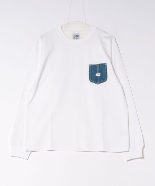 Lee(リー)の「Lee ワークポケットL/S Teeシャツ(Tシャツ/カットソー・メンズ・ホワイト/チャコールグレー/ネイビー/ブラウン・LARGE/X-LARGE/MEDIUM/SMALL)」の1枚目の写真