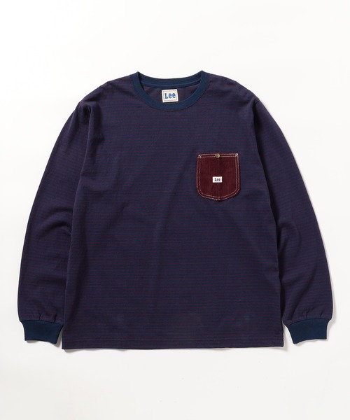 Lee(リー)の「Lee ワークポケットL/S Teeシャツ(Tシャツ/カットソー・メンズ・ホワイト/チャコールグレー/ネイビー/ブラウン・LARGE/X-LARGE/MEDIUM/SMALL)」の5枚目の写真
