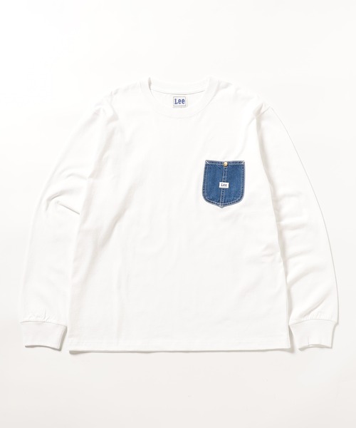 Lee(リー)の「Lee ワークポケットL/S Teeシャツ(Tシャツ/カットソー・メンズ・ホワイト/チャコールグレー/ネイビー/ブラウン・LARGE/X-LARGE/MEDIUM/SMALL)」の9枚目の写真