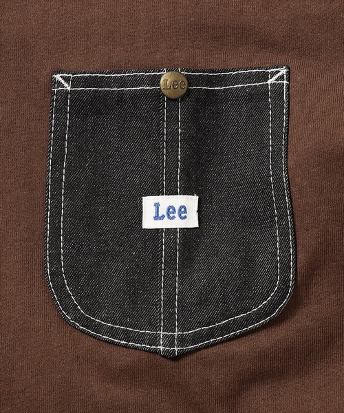 Lee(リー)の「Lee ワークポケットL/S Teeシャツ(Tシャツ/カットソー・メンズ・ホワイト/チャコールグレー/ネイビー/ブラウン・LARGE/X-LARGE/MEDIUM/SMALL)」の16枚目の写真