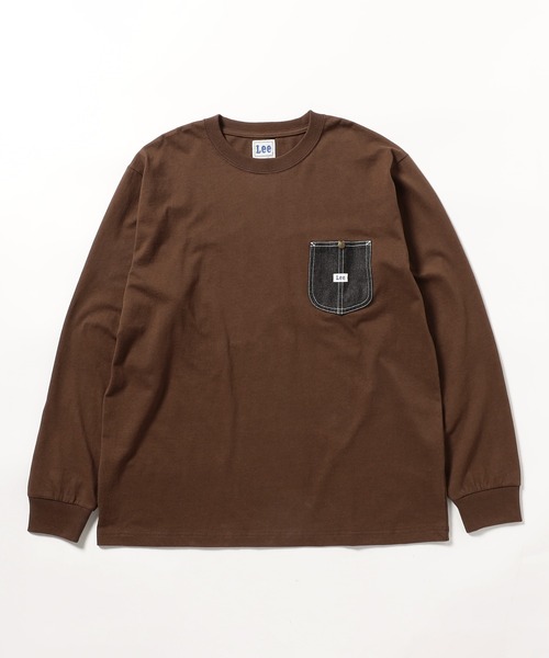 Lee(リー)の「Lee ワークポケットL/S Teeシャツ(Tシャツ/カットソー・メンズ・ホワイト/チャコールグレー/ネイビー/ブラウン・LARGE/X-LARGE/MEDIUM/SMALL)」の13枚目の写真