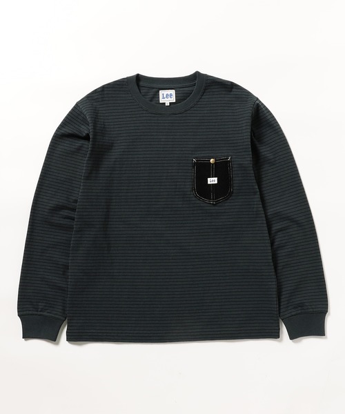 Lee(リー)の「Lee ワークポケットL/S Teeシャツ(Tシャツ/カットソー・メンズ・ホワイト/チャコールグレー/ネイビー/ブラウン・LARGE/X-LARGE/MEDIUM/SMALL)」の17枚目の写真