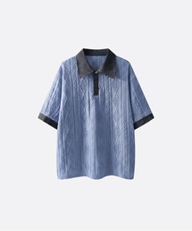 U:UME（ユーム）の「Emboss Polo Shirt（シャツ/ブラウス）」