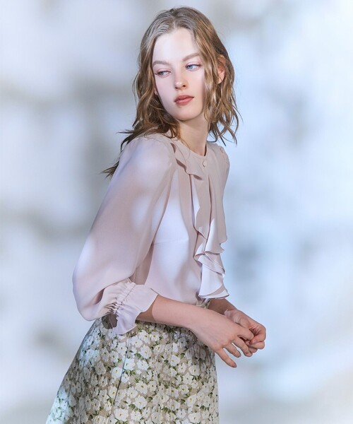 TOCCA（トッカ）の「SWEET FOAM ブラウス（シャツ/ブラウス・レディース・ピンク系/アイボリー系・0/4）」の19枚目の写真